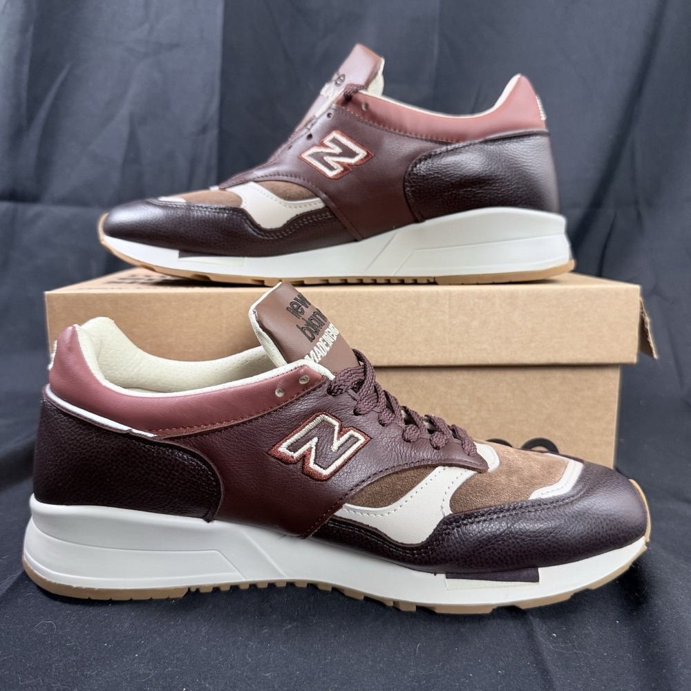 New Balance 1500 Mens 8.5 Brown‎ "French Roast" Made in England Leather M1500GBI - Picture 4 of 11
